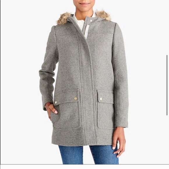 J. Crew Jackets & Blazers - JCREW GRAY PARKA LIKE NEW